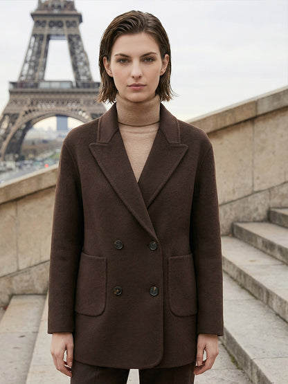 H4499 Women's cashmere coat