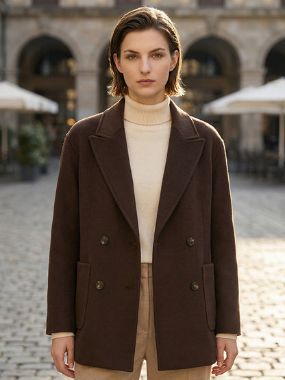 H4499 Women's cashmere coat