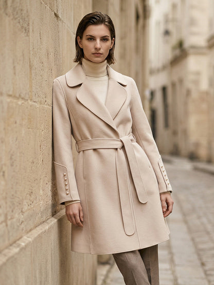 H4494 Women's cashmere coat