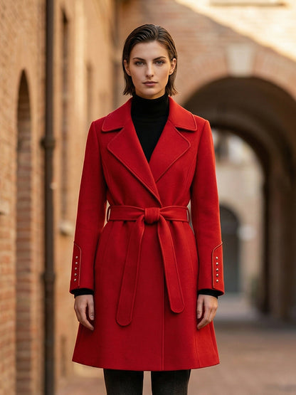 H4495 Women's cashmere coat