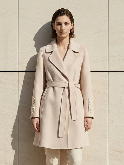 H4494 Women's cashmere coat