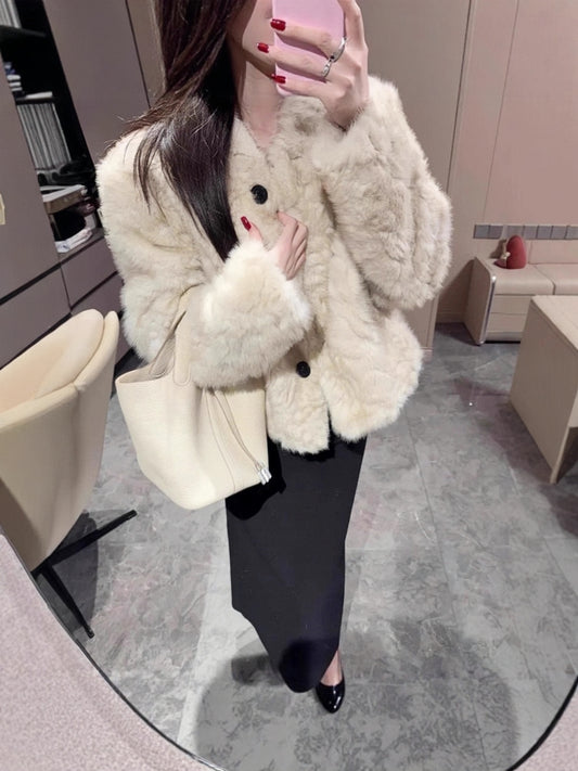 H4511 Women's wool coat