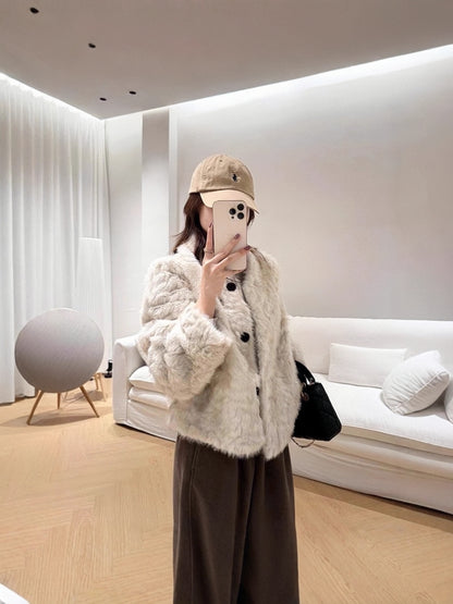 H4510 Women's wool coat