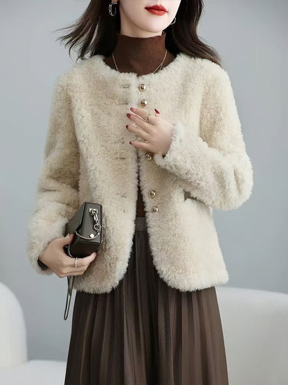 H4535 Women's wool coat