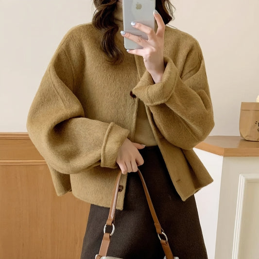 H4543 Women's wool coat