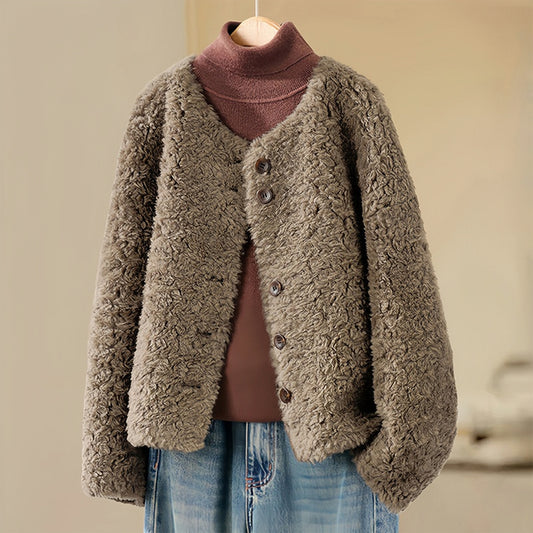 H4546 Women's wool coat
