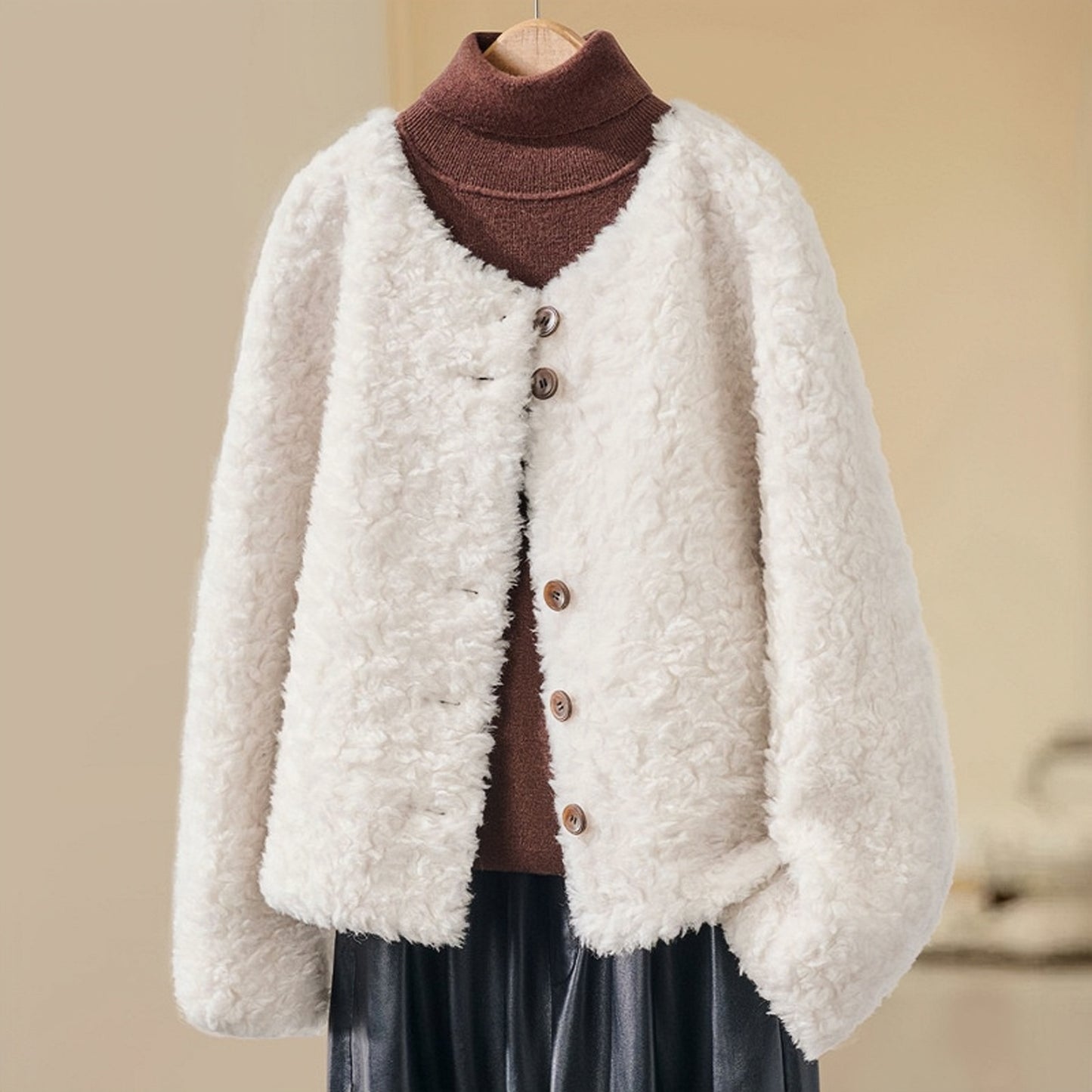 H4526 Women's wool coat