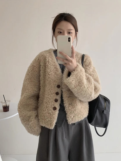 H4528 Women's wool coat