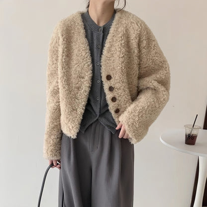 H4528 Women's wool coat
