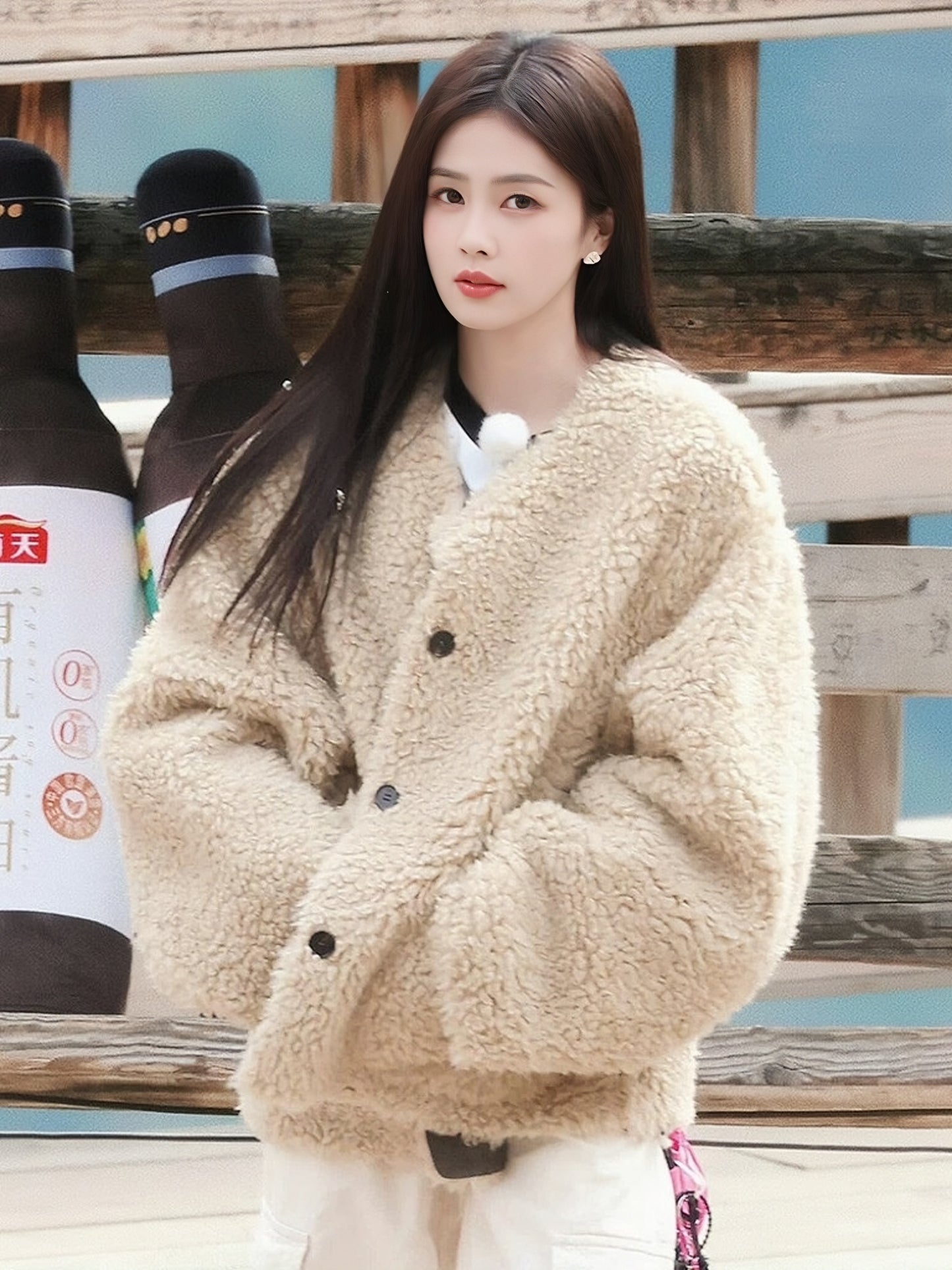 H4548 Women's wool coat