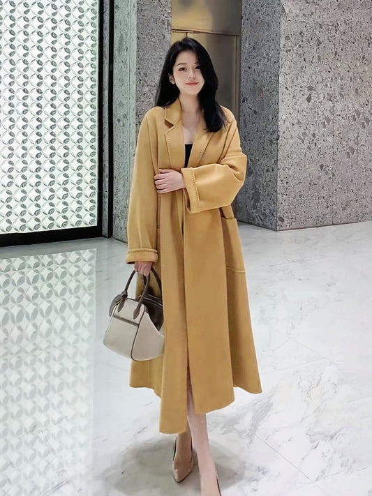 H4722 Women's cashmere coat