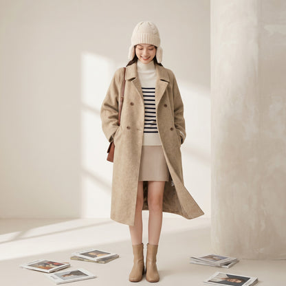 H4723 Women's cashmere coat