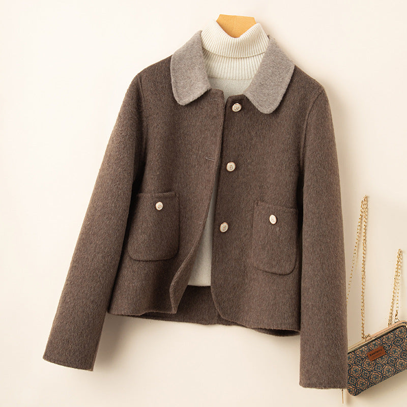 H4739 Women's cashmere coat