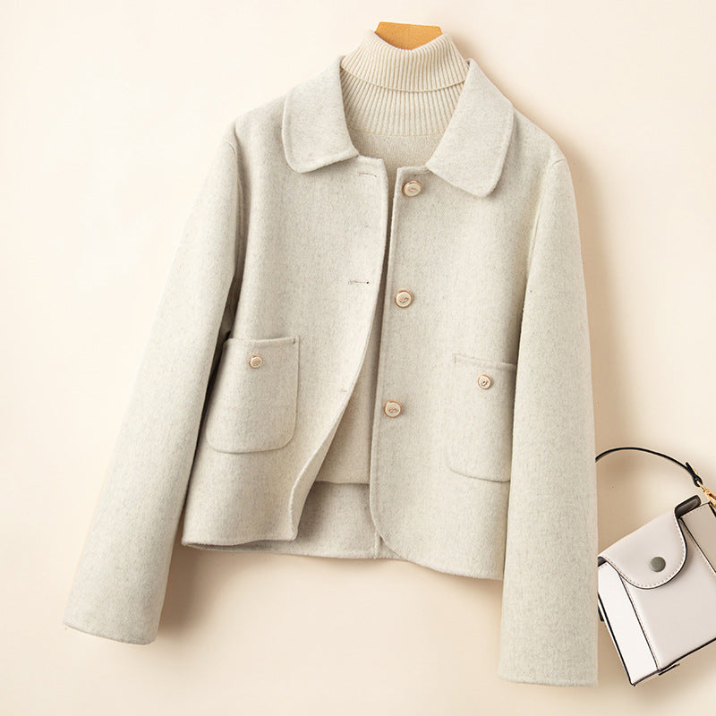 H4737 Women's cashmere coat