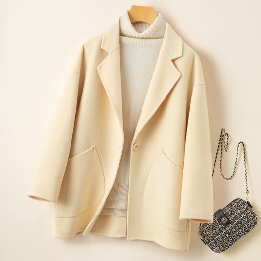 H4829 Women's cashmere coat