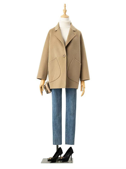 H4728 Women's cashmere coat