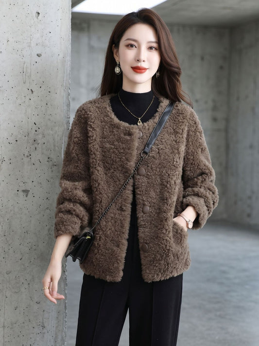 H4724 Women's cashmere coat