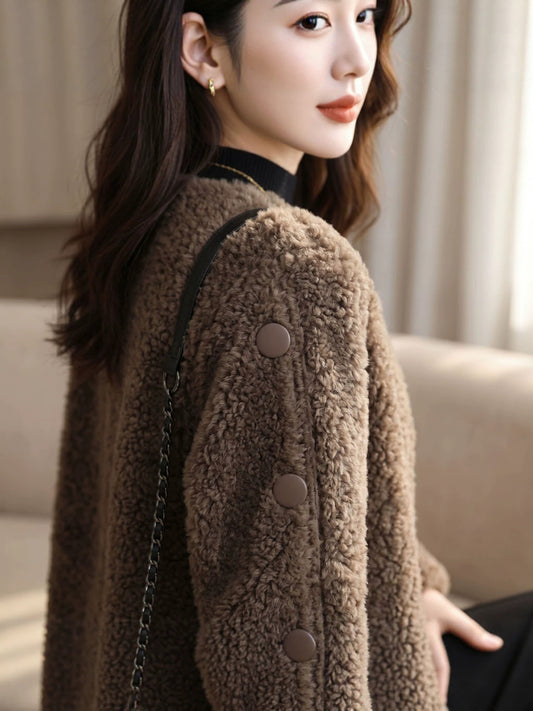 H4726 Women's cashmere coat