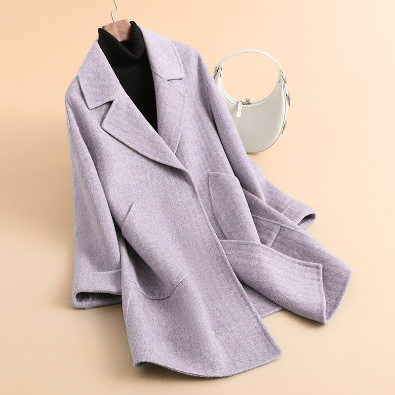 H4819 Women's cashmere coat