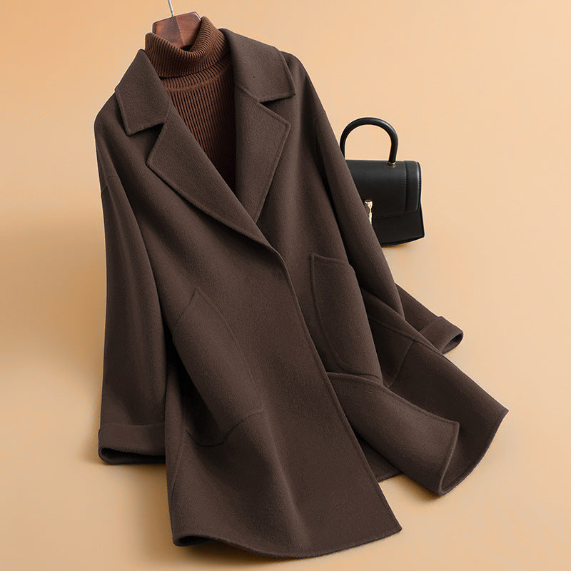 H4820 Women's cashmere coat
