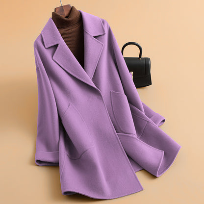 H4821 Women's cashmere coat