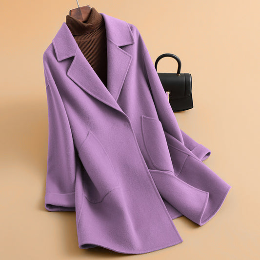H4821 Women's cashmere coat