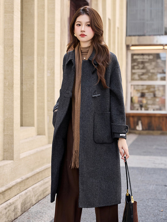 H4924 Women's wool coat