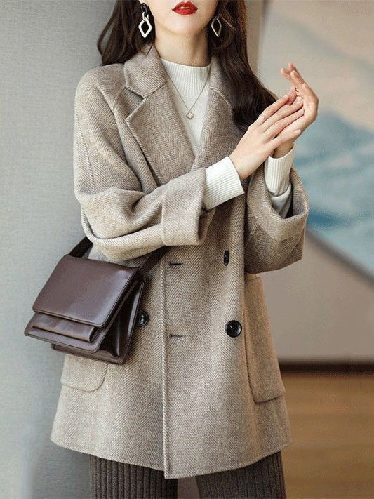 H4925 Women's wool coat