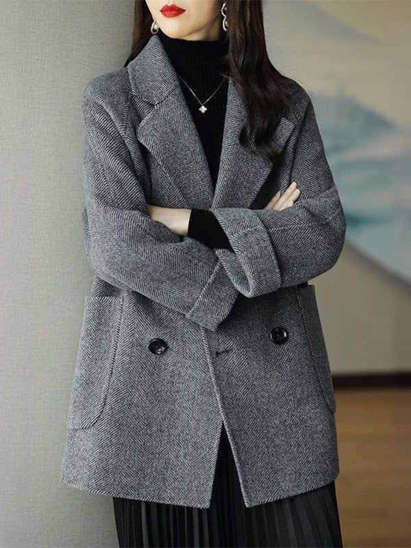 H4938 Women's wool coat