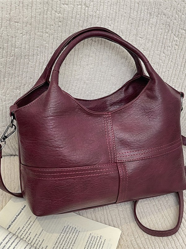 H6053 Leather casual women's bags