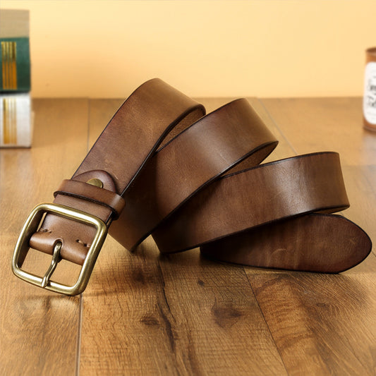 H6056 Men's and women's cowhide belts