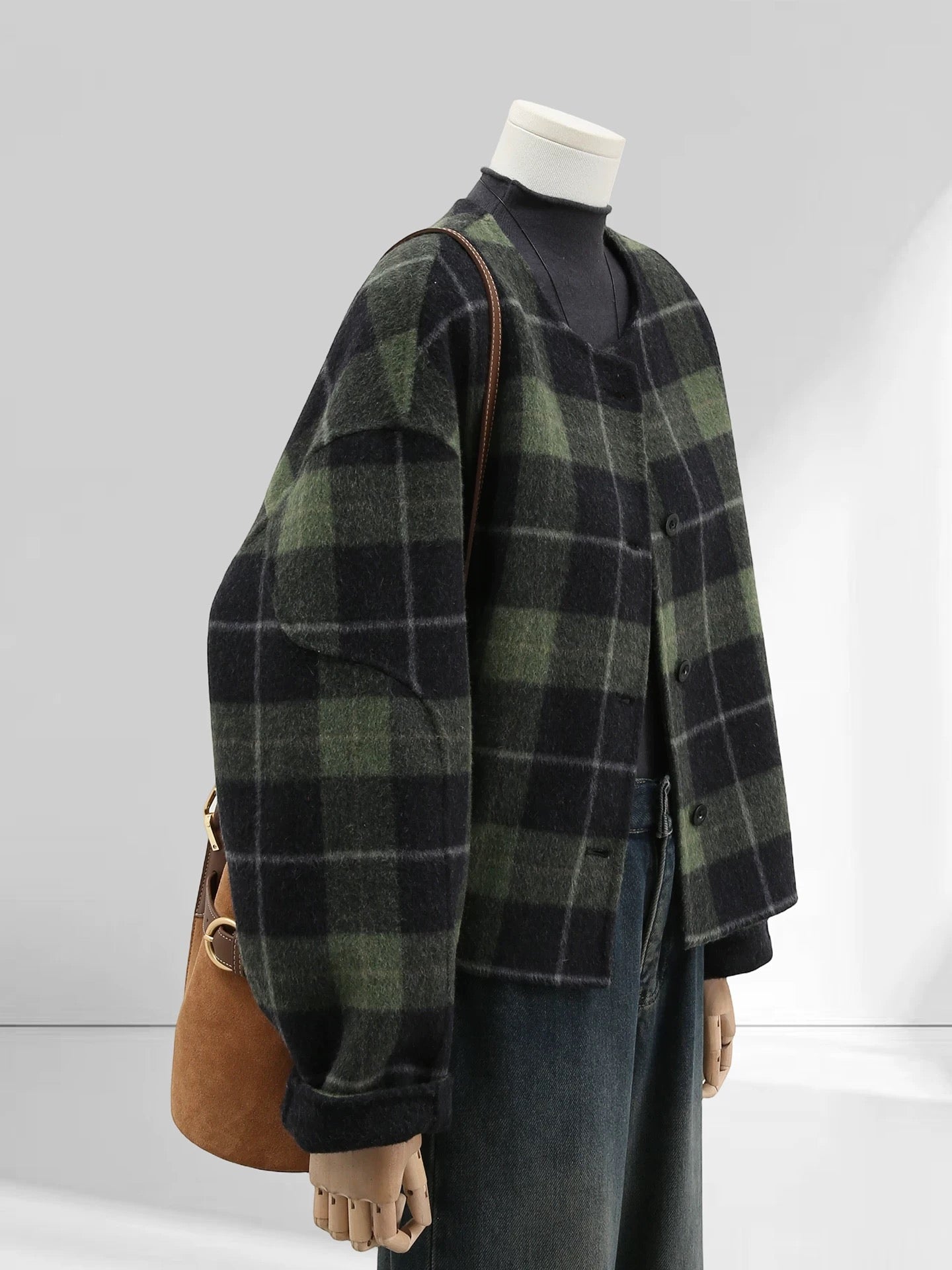 H2659 Plaid Jacket
