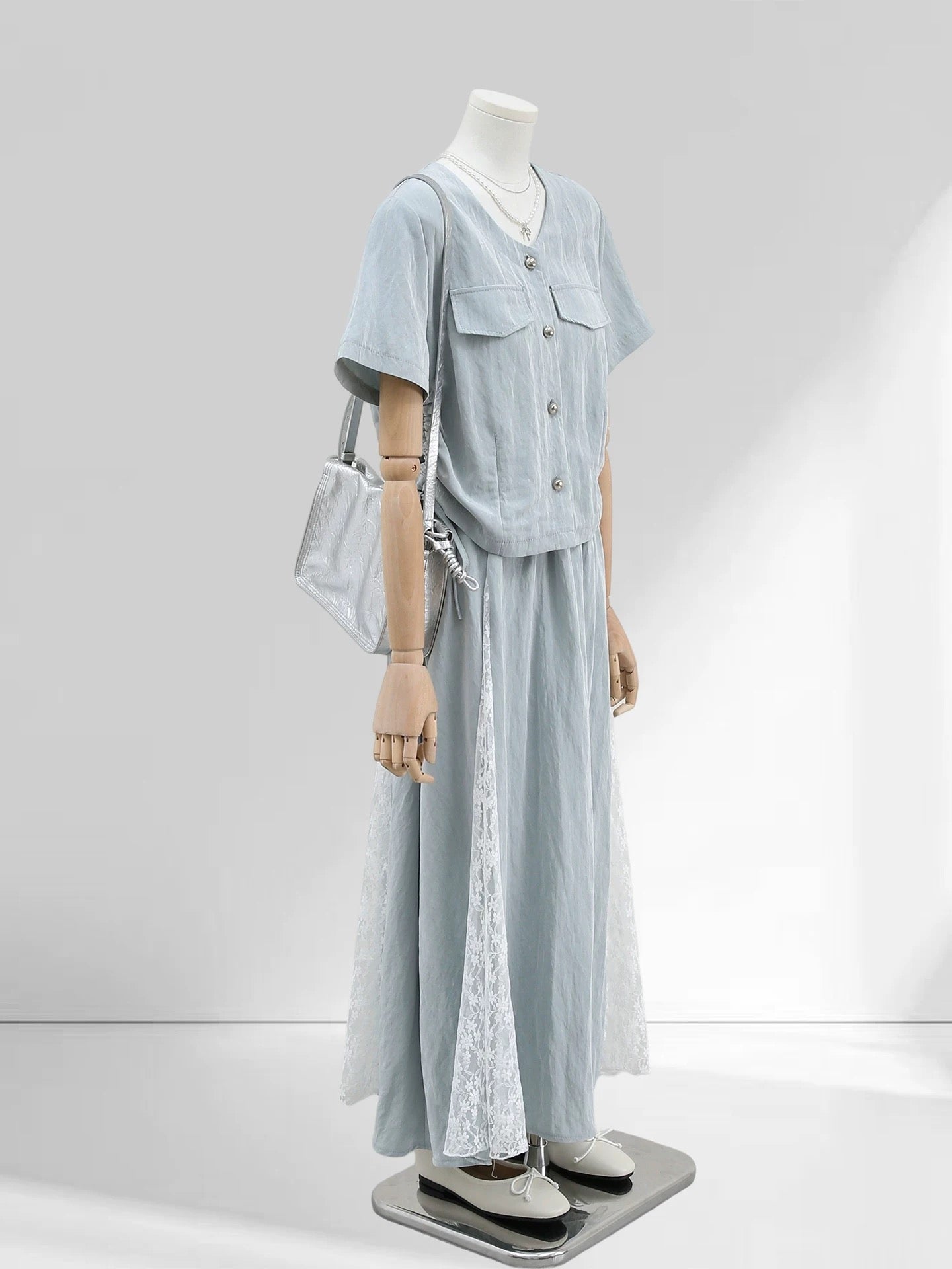 H2671 Denim Suit