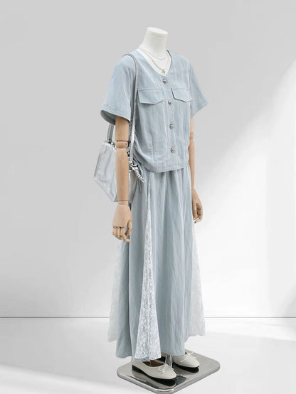H2671 Denim Suit
