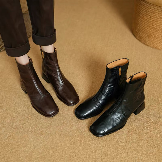 H6181 Calfskin ankle boots
