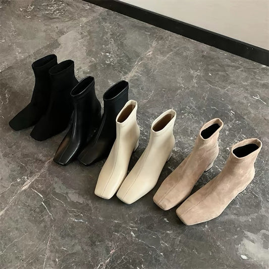 H6206 Calfskin ankle boots