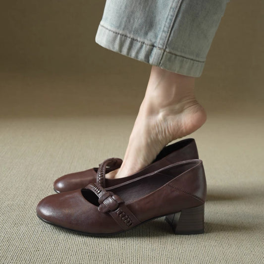 H6312 Women's calfskin shoes
