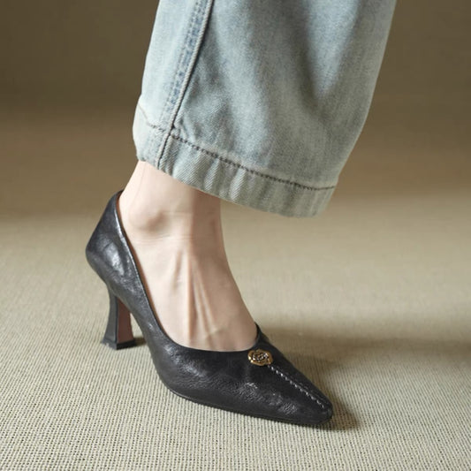 H6366 Women's calfskin shoes