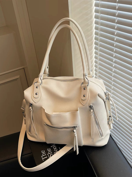 H6297 Women's leather handbag