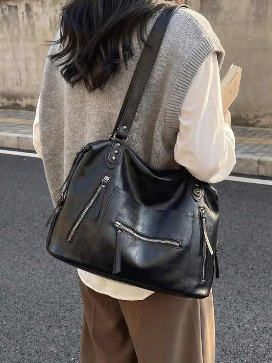 H6343 Women's leather handbag