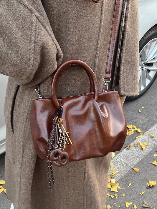 H6284 Women's leather handbag