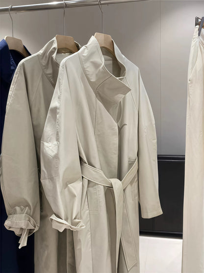 H1099 Extra long women's trench coat