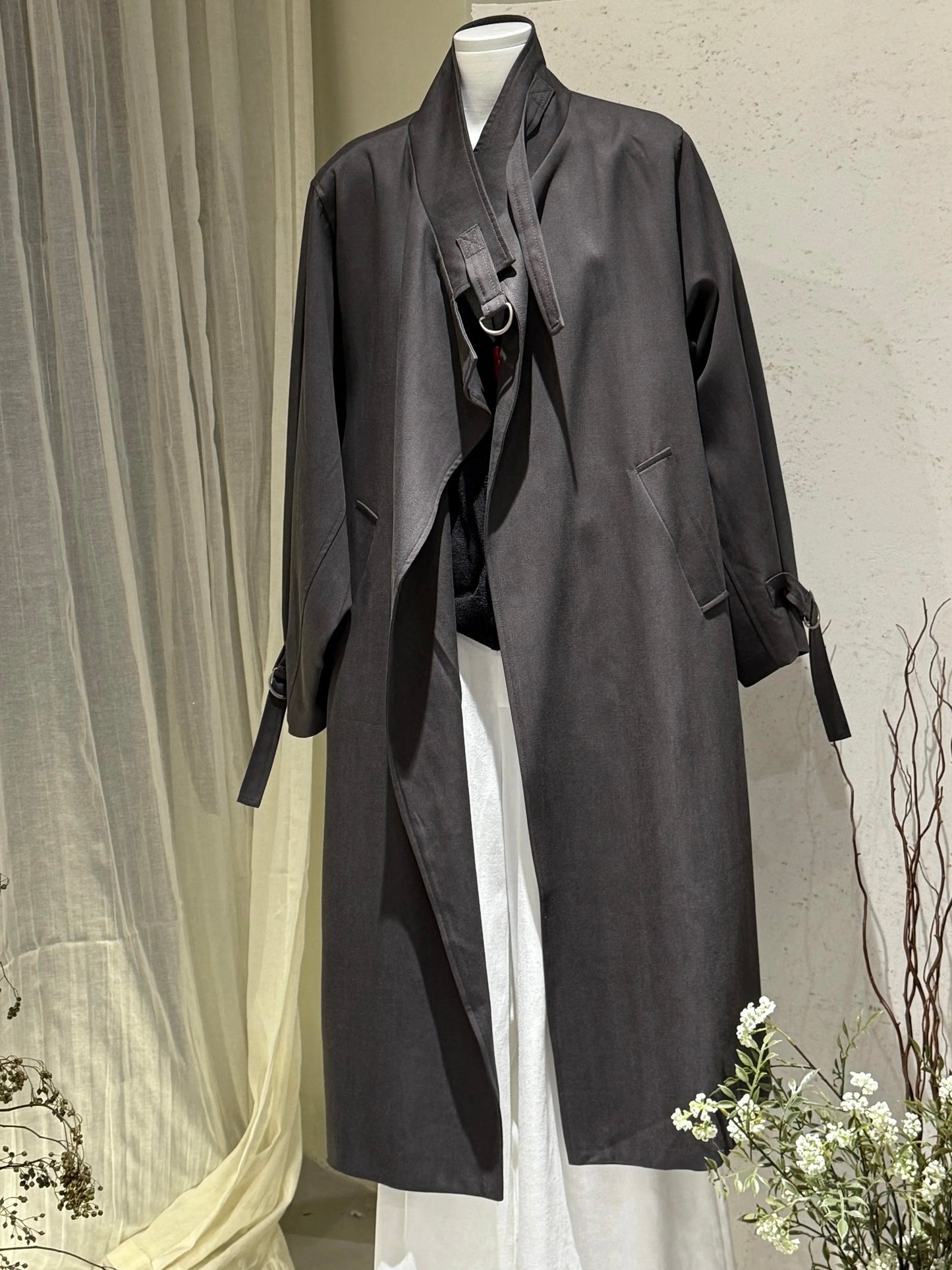 H1337 Leather Coat