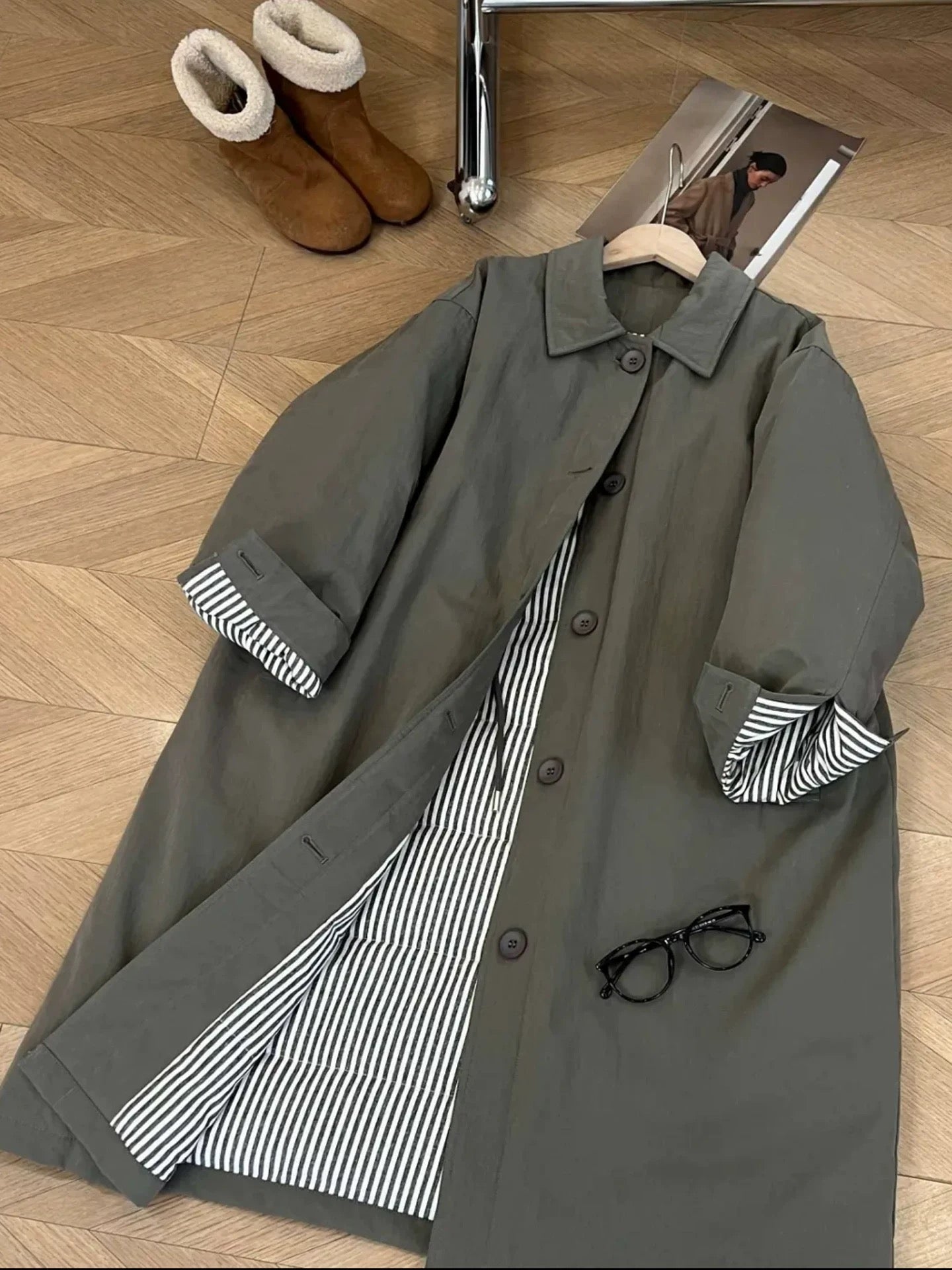 H1088 Women's commuter casual windbreaker