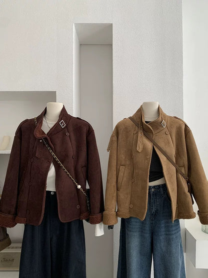 H1281 Plush Jacket for Women