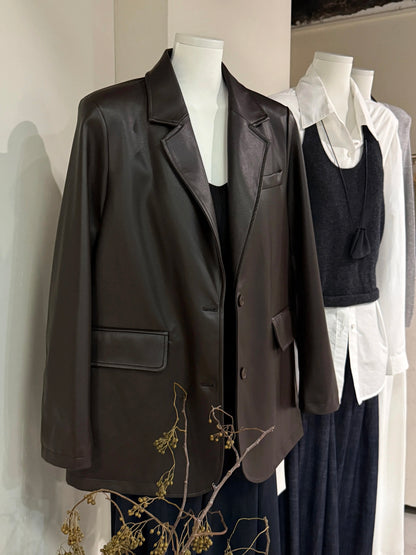 H1340 Women's Leather Suit Jacket