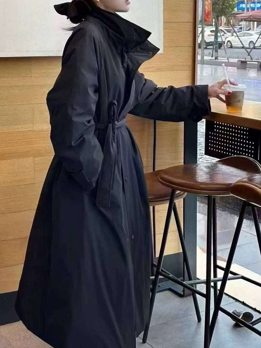 H1091 stand collar loose windbreaker