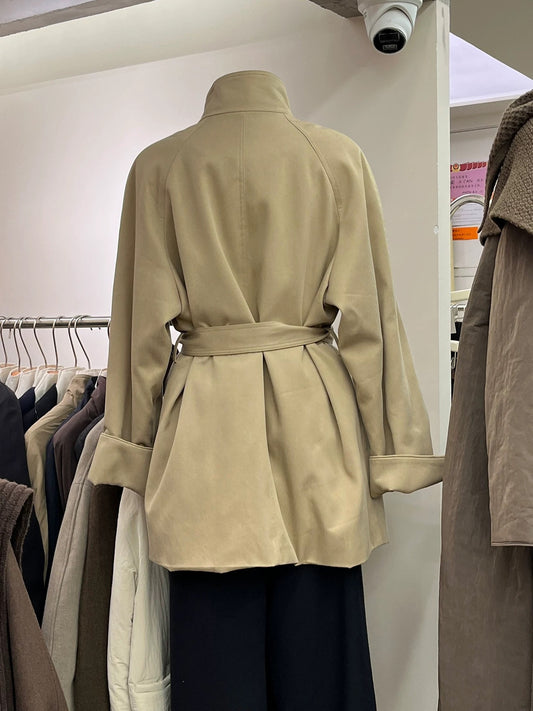 H1307 Women's Waist-cinching Coat