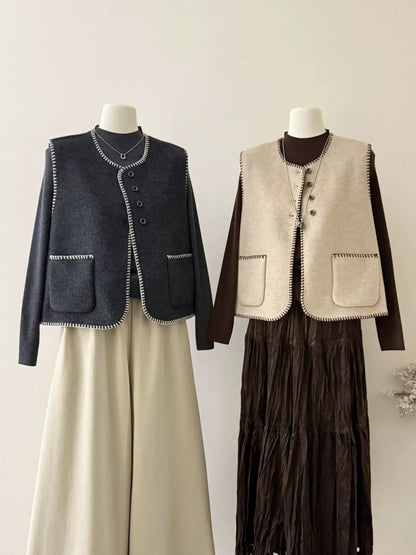 H1267 Women's Plush Vest