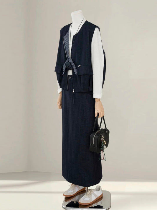 H1378 Women's Denim Suit